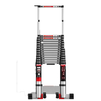 德力西(DELIXI)伸缩梯铝合金加厚工程梯便携多功能带钩单面直梯3.5米