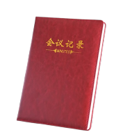 申士(SHEN SHI) B5/18K商务会议记录本薄笔记本子 办公开会记事本会议纪要记录册120张酒红色1本9018