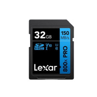 雷克沙32GB SD存储卡 读150MB/S U1 V10 入门相机内存卡 高速性能 随心畅拍 型号:800x PRO