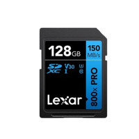 雷克沙128GB SD存储卡 读150MB/S U3 V30 入门相机内存卡 高速性能 随心畅拍 型号:800x PRO