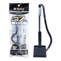 晨光(M&G)文具商务桌面台笔0.5黑笔签字笔 可黏贴中性笔办公用品 黑色 单支AGPY3901