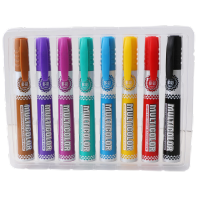 宝克 彩色白板笔套装 可擦易擦 儿童涂鸦绘画 办公教学会议 8色可擦笔 美术用品文具 MP3905#8