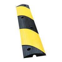 百舸 橡胶减速带线槽 室内外地面保护槽压线板 波点一线槽100*15*3cm(槽径25mm*18mm) CW402011