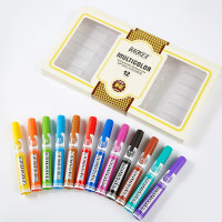 宝克彩色白板笔套装 可擦易擦 儿童涂鸦绘画 办公教学会议 12色可擦笔 美术用品文具 MP3905#12