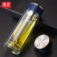 富光(FGA) 致胜双层玻璃杯 300ML耐高温带茶漏茶水杯 G2120-SH-300