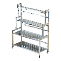 花架子加高不锈钢4层长80cm