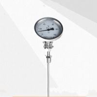 双金属径向温度计L50mm 表盘100/0-100度