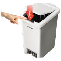 厨房垃圾桶 带盖10L脚踩家用厨房