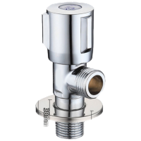 不锈钢加厚三角阀 加厚冷热水快开三角阀 八字阀黄铜阀芯Z-017132全铜三条轮(铜芯铜杆)