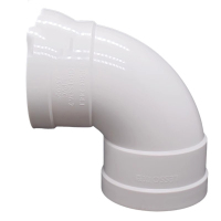 PVC排水90°直角弯头 dn50白色排水管弯头 下水排污管管件接头弯头