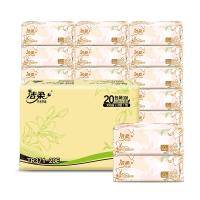 洁柔牌纸面巾(东方花园128软抽)100抽3层(20包装)新老包装随机发货 TR371-20E
