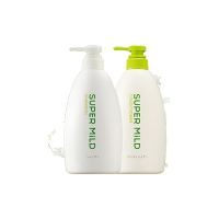 资生堂惠润柔净洗护组合(绿野芳香)洗发露600ml+护发素600ml