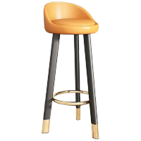 吧台椅70cm,灰皮,三腿吧台椅