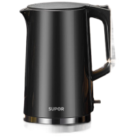 苏泊尔 黑色电水壶热水壶1.7L[316L母婴级] SW-17J416L