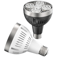 LED轨道射灯灯泡PAR30节能[35W-白光]带散热风扇 [白壳]