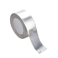 玻璃纤维铝箔胶带 加厚耐高温抗拉扯 油烟机空调管道缠绕隔热密封80mm*20m银色1卷