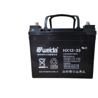 蓄电池12V33AH电梯应急照明监控铅酸免维护HX12-33