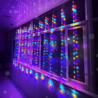 七彩流水瀑布灯 3*2M