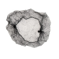 黑色简约隐形发网 极细盘发网兜 50cm10个装