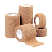 弹性自粘绷带外科手术加压术后包扎弹力透气绑带绷带 8袋 2.5*450cm[独立包装]