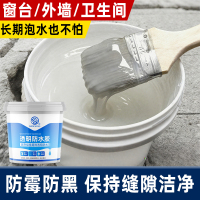 透明防水胶免砸砖防水涂料卫生间窗台外墙补痛材料透明堵漏胺18kg