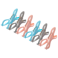 茶花衣架夹子晾衣夹子 夹衣服晒衣夹床单防风夹大夹子袜夹被夹 6只装