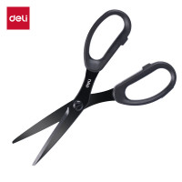 得力 人机造型剪刀 黑77790 175mm 黑刃剪刀-黑