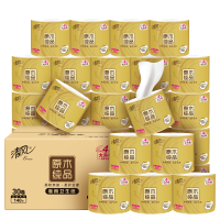 清风,有芯卷纸 4层/140克 原木金装30卷 B2014JE30N
