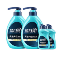 蓝月亮 青柠香男士内衣洗衣液泵装500g×2+青柠香男士内衣洗衣液旅行装80g×2 单位:套