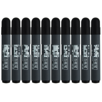 可擦白板笔 WB-45 单头白板笔 易擦 2mm 办公塑壳 10支装 黑色一盒10支 2mm