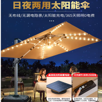 遮阳伞 方形2.2米配专用小水箱[圆形金属立柱]卡其色