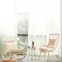 两张休闲椅+三角茶几 休闲椅 含坐垫 靠枕 铁架+PE环保藤 60*85*93cm 茶几直径45cm高43cm 岩