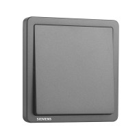 开关面板 一开多控 一位中途开关面板 致典深灰银