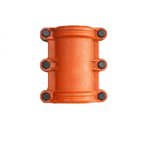 哈夫节 抢修器水管堵漏器铸铁抱箍 DN100*200mm