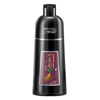 三个魔发匠 一支黑染发剂植物泡泡染400ml 草本染发膏盖白发 樱桃酒红