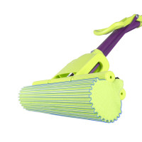 胶棉拖把 头27cm,长120cm,2头滚轮式