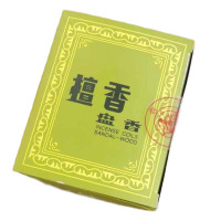 微烟檀香盘香小盘香 家用天然卫生香净化环境去除异味净化空气 单位:盒