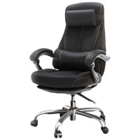 恒林 Boss电脑椅 商务老板椅 可躺午休办公椅 高档轻奢转椅人体工学设计 黑色网布 单位:把