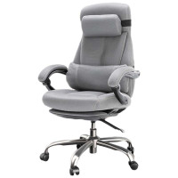 恒林 Boss电脑椅 商务老板椅 可躺午休办公椅 高档轻奢转椅人体工学设计 灰色网布 单位:把