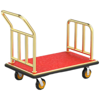 钛金箱包车 行李车 长107cm宽65cm高97cm管直径:3.8cm承重地板厚1.0