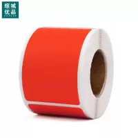 综城优品 CC-QZ08 50mm*80mm 150片/卷 标签/胶贴 (计价单位:盒) 红色