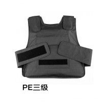 锐军鸿 PE三级防护衣超高分子聚乙烯黑色防护背心银行押运
