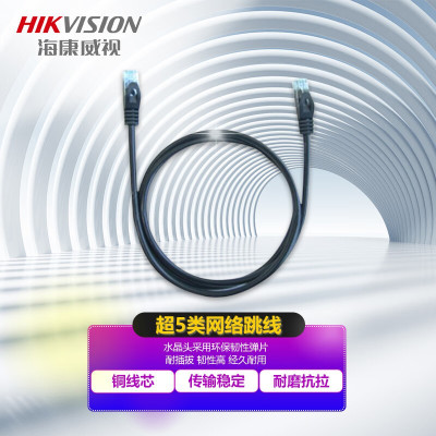 海康威视/HIKVISION 网线 DS-1NP5EUDC0/E 黑色 2米