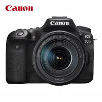 佳能/CANON EOS 90D 单反相机 APS-C 3000-3999万 2.5-3.0英寸 SD卡 单镜头套机 黑