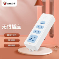 公牛电器插座新国标/插排/无线/自行接线/无插头无电源线 GN-618 3位总控无线