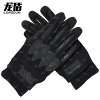 龙盾全指手套健身男冬季加绒制保暖式内手套户外骑行手套