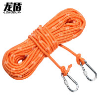 龙盾 30米救生绳8mm 游泳漂浮水上救生圈浮索逃生绳救援装备双钩