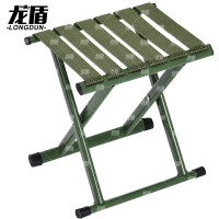 龙盾 户外单人折叠椅折叠凳子马扎小凳子钓鱼椅排队军训 35中号军绿