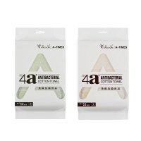 金号A-TIMES系列索菲亚4A抗菌毛巾-2双条毛巾袋装 AT006-2