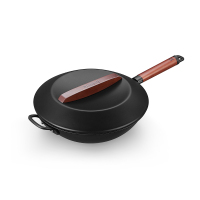三禾 极热纯铁炒锅 32CM 健康轻炒锅 CTS3200-1